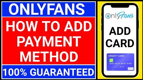 onlyfans payment methods|Understanding Payment Methods on Onlyfans: A Newcomer's Overview.